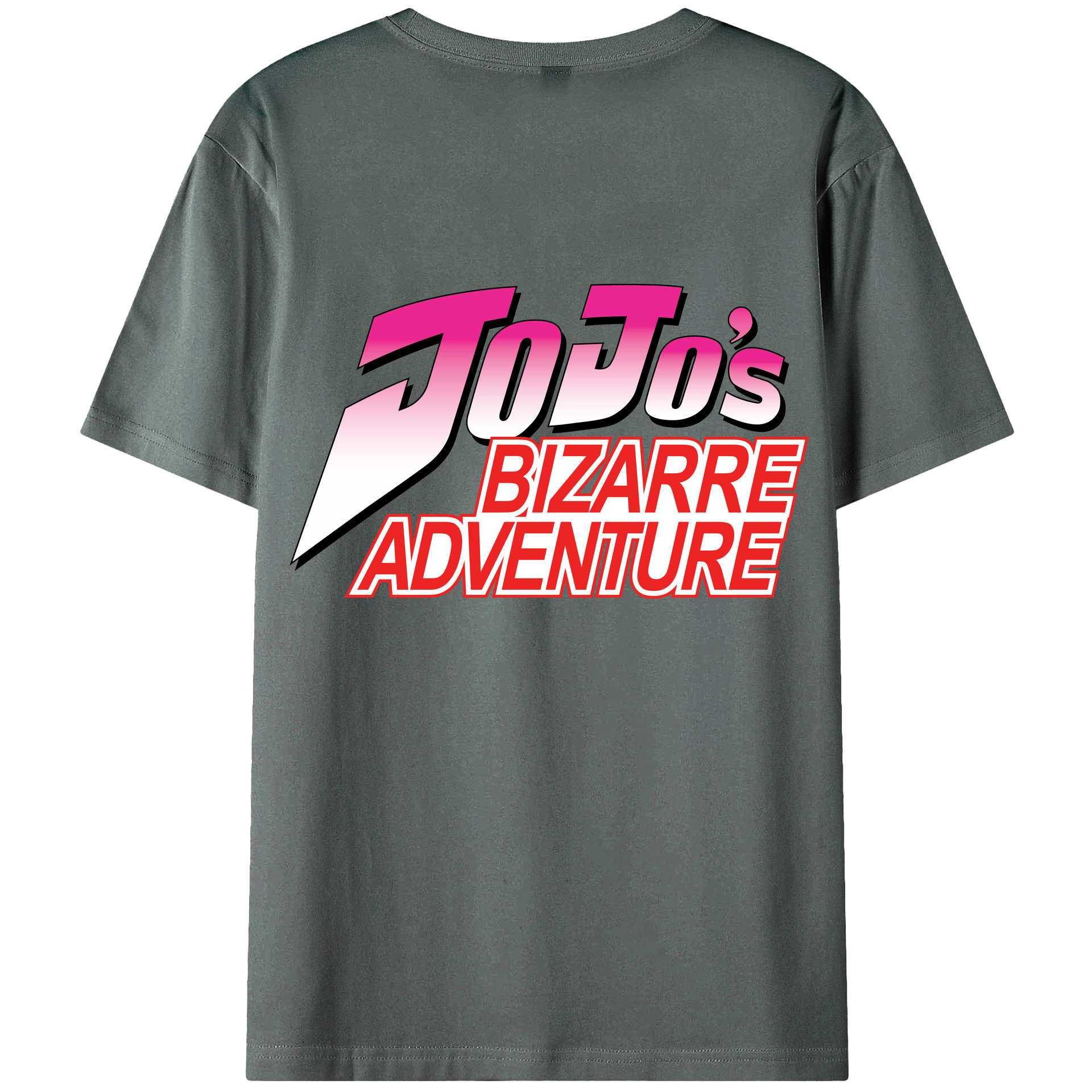 （画像用） ジョジョの奇妙な冒険 JoJo's Bizarre Adventure 綿100％半袖Tシャツ（背面プリント）